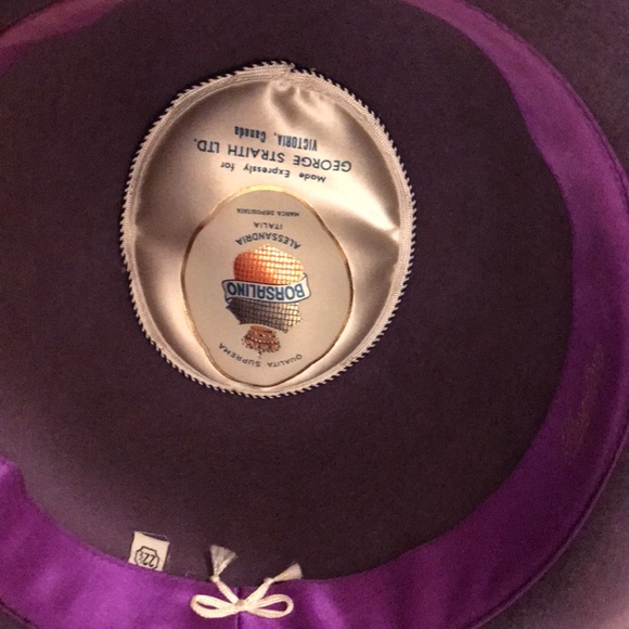 BORSALINO ITALIAN LAVENDER PURPLE HAT 22 1/2- NWOT - Picture 7 of 8